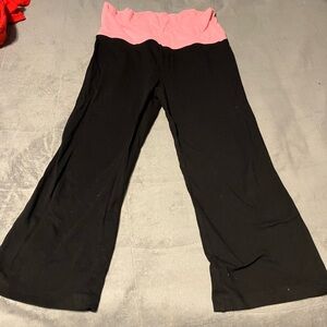 Black and Pink Yoga Pants